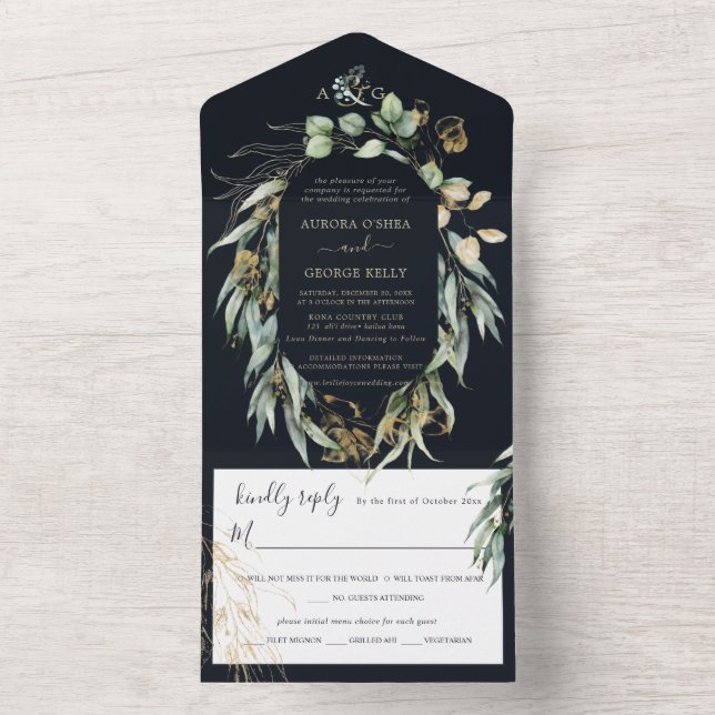 Marinho Rustic Willow Eucalyptus PixDezines em Dou (Inside)