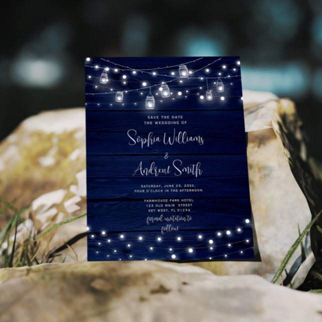 Marinho Rústico do Orçamento Mason Jars SALVE DATA (Criador carregado)