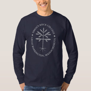 Marinho Unisex de camiseta de manga longa e saplin