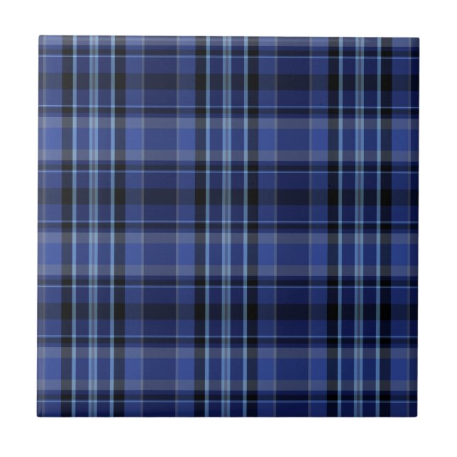 Marinho Xadrez azul Tartan (Frente)