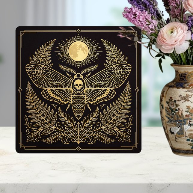 Mariposa Celestial da Morte Geométrica Dourada (Criador carregado)