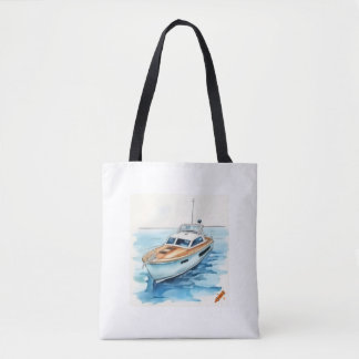"Maritime Adventure Tote Bag: Estilo de banda dese