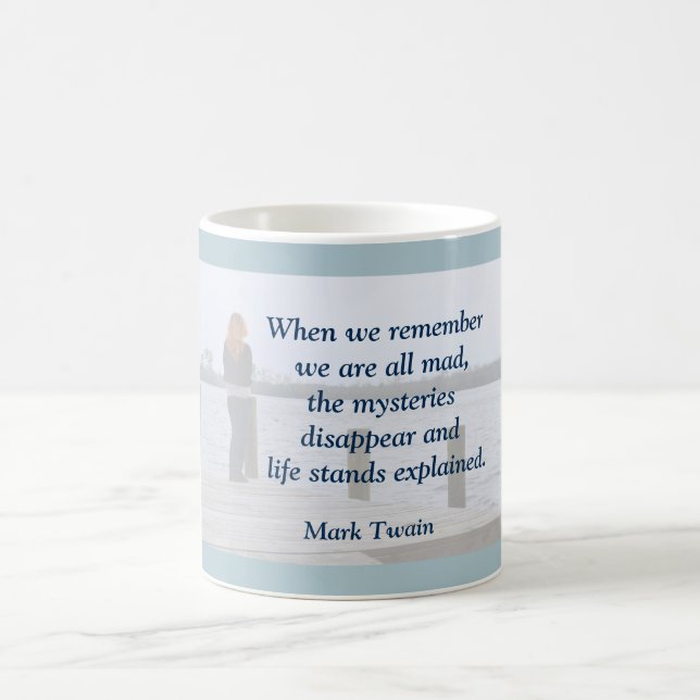 Mark Twain - citação da caneca (Centro)