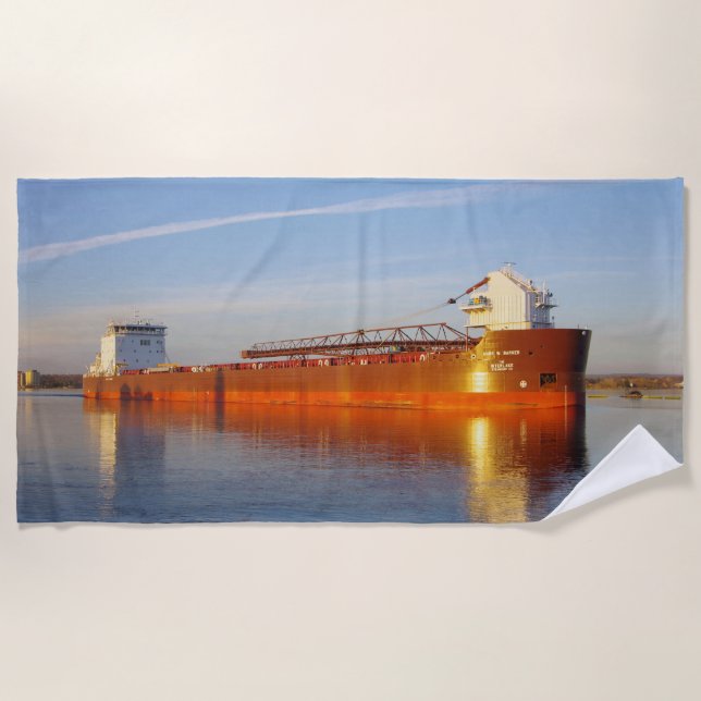 Mark W. Barker - toalha de praia (Frente)