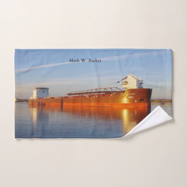 Mark W. Conjunto de toalhas de Barker (Toalha de mão)