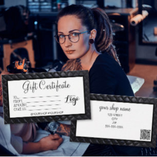 Marketing de certificado de presente comercial col