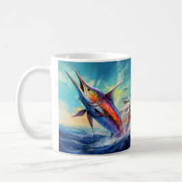 Marlin, caneca de café de marisco