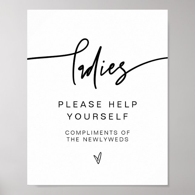 MarLO Bold Modern Ladens de Banheiro Poster (Frente)