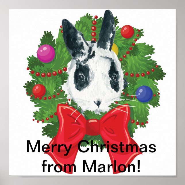 Marlon Bundo Wreath poster (Frente)