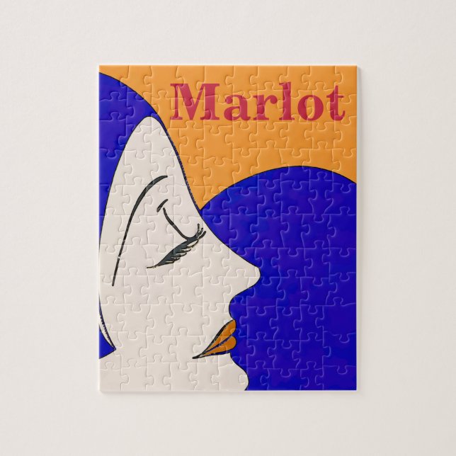 Marlot, Wine, Jigsera Quebra-cabeça (Vertical)