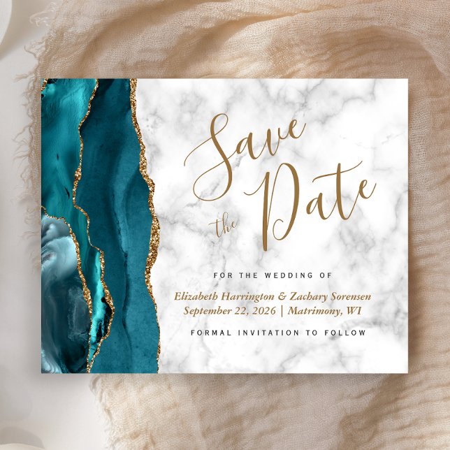 Mármaco Azul-Teal Azul Dourado do Agato de Orçamen (Criador carregado)