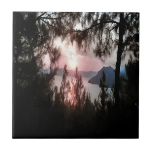 Marmaris Sunset Enquadrada Pela Arte Paisagista De