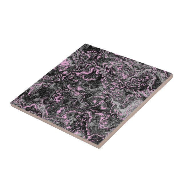 Mármore abstrato rosa e cinza (Lateral)