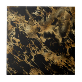 Mármore Ágata Preto Ouro Moderno Chic