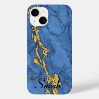 Mármore Azul e Dourado