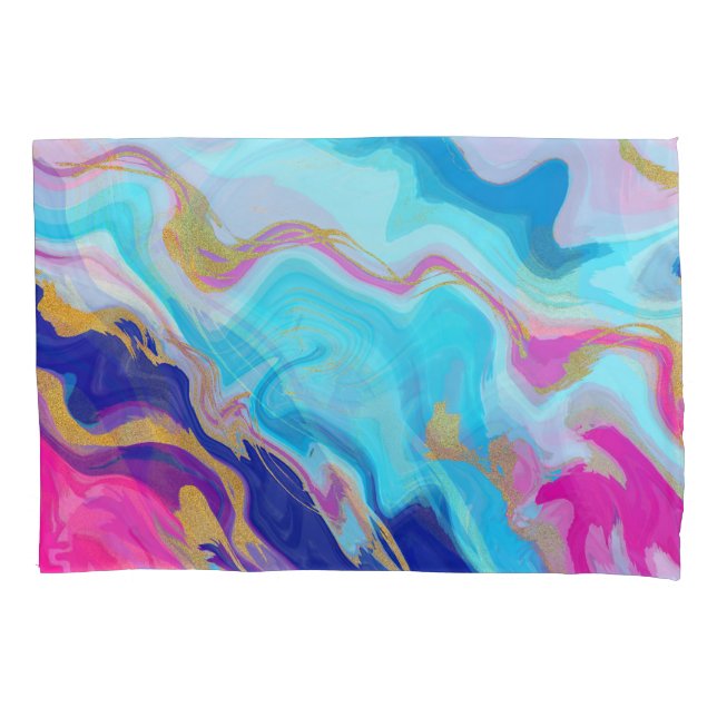 Mármore Azul-Rosa: Dourada Textura Luminosa. (Frente)