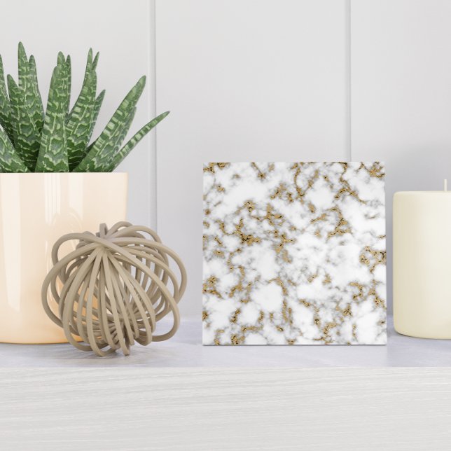 Mármore Branco das Cinzas Douradas modernas (Criador carregado)