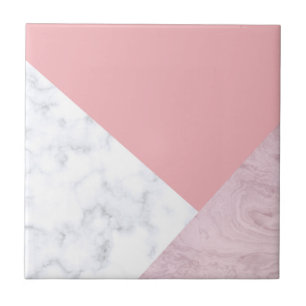 Mármore branco do rosa pastel do pintinho elegant