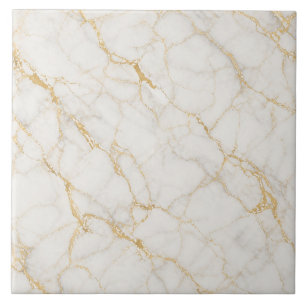 Mármore Branco Dourado Luxo Padrão Sem Costura