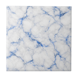Mármore Branco e Azul Elegante