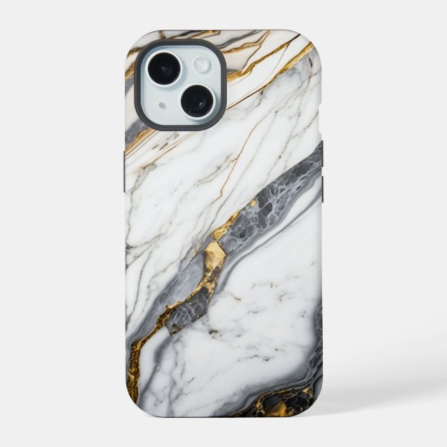 Mármore Branco Elegante Dourado (Verso)