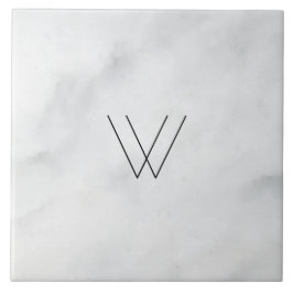 Mármore branco monograma