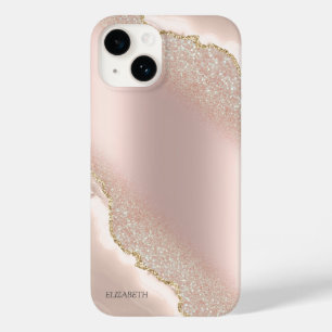 Mármore Brilhante Dourado Rosa Elegante Chic
