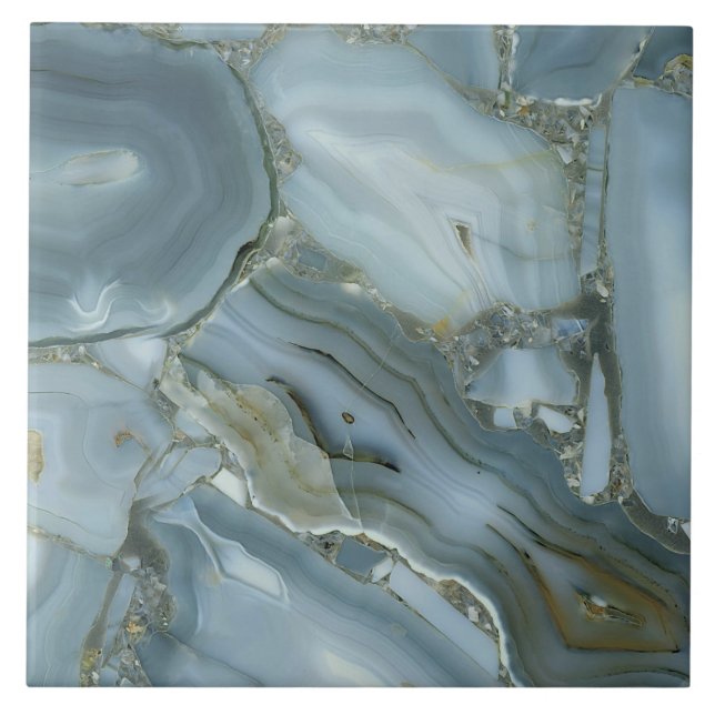 Mármore Cinza Azul com Veia Dourada (Frente)