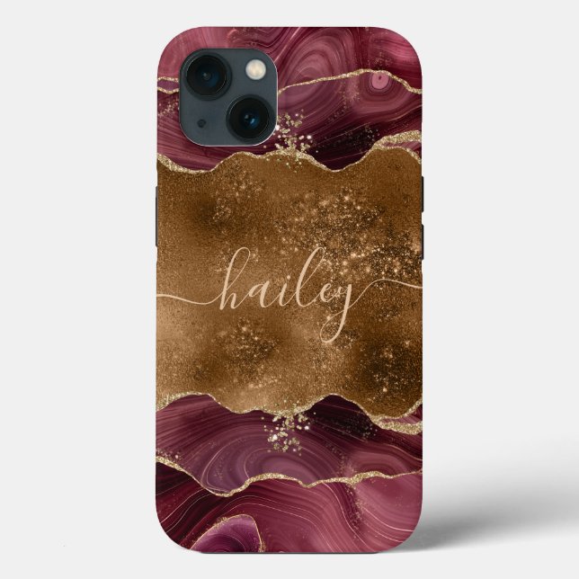 mármore de brilho agitado burgundy (Verso)