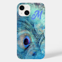 Mármore de pena de pavão azul roxo azul-esverdeado