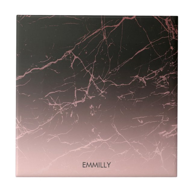 Mármore do rosa do preto (Frente)