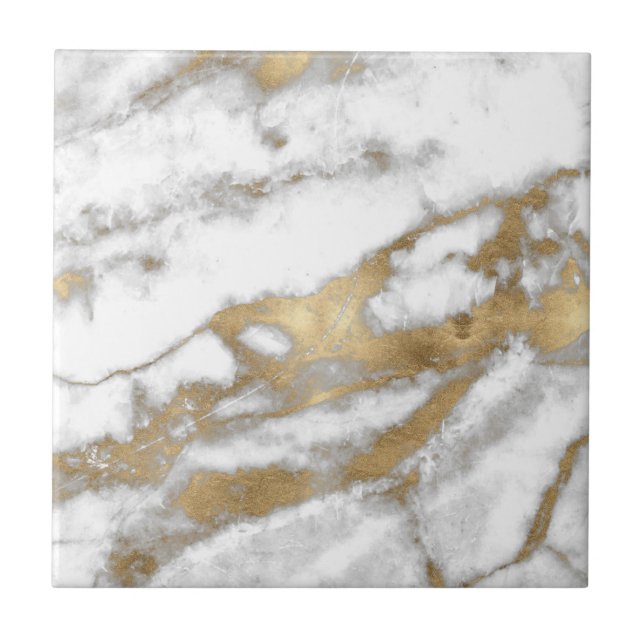 Mármore Dourado e Branco (Frente)