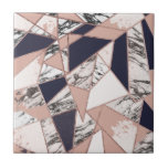 Mármore geométrico do pêssego dos azuis marinhos e<br><div class="desc">Estes azul marinho moderno e chique, pêssego, e mármore preto e branco com esboço cor-de-rosa impresso falso do triângulo do ouro são perfeitos para o indivíduo na moda e à moda. Seu design contemporâneo e elegante é grande para muitos presentes e ocasiões. Aprecie este impressão simples e bonito para sua...</div>