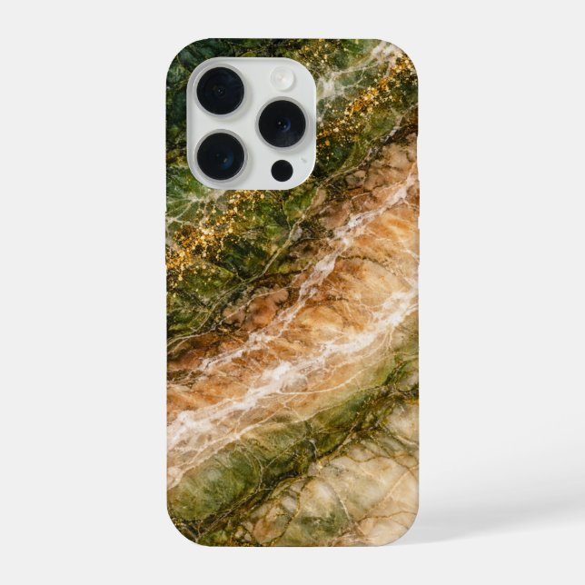 Mármore Inspirado na Floresta com Veios Dourados (Verso)