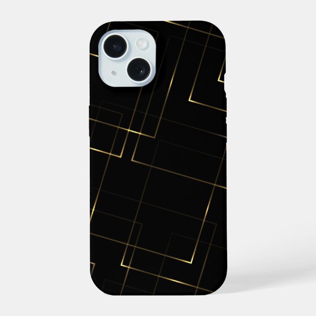 Mármore Preto e Dourado Elegante (Verso)