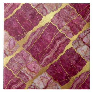 Mármore Rosa Malva e Dourado