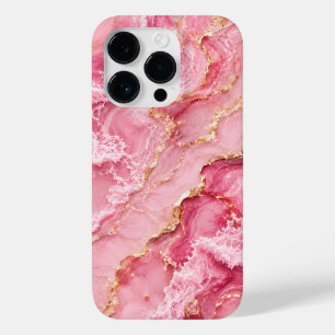 Mármore Rosa Oceano Luxo com Veias Douradas
