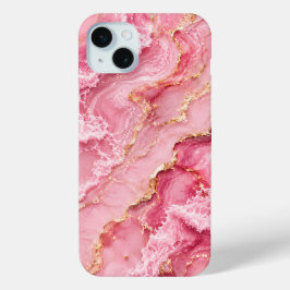 Mármore Rosa Oceano Luxo com Veias Douradas