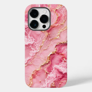 Mármore Rosa Oceano Luxo com Veias Douradas