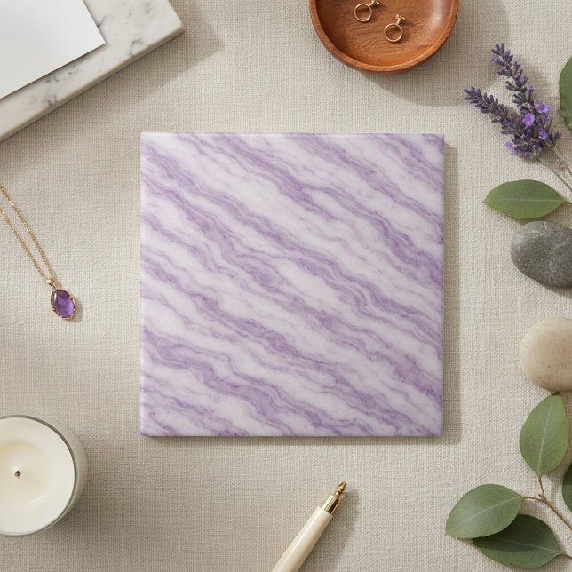 Mármore Roxo Lavanda Elegante - Redemoinho Luxuoso (Criador carregado)