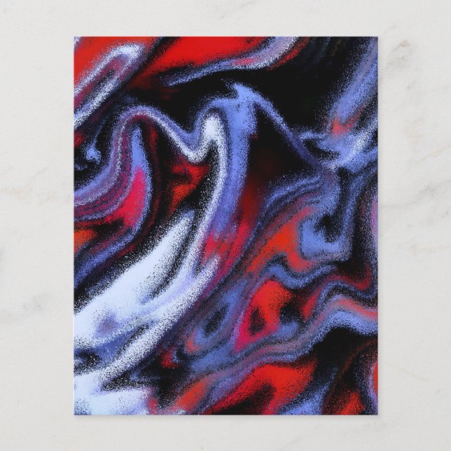 Mármore vermelho branco e azul (Frente)