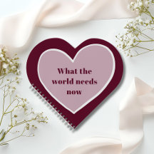 Maroon de Citação Motivacional de Coração Rosa