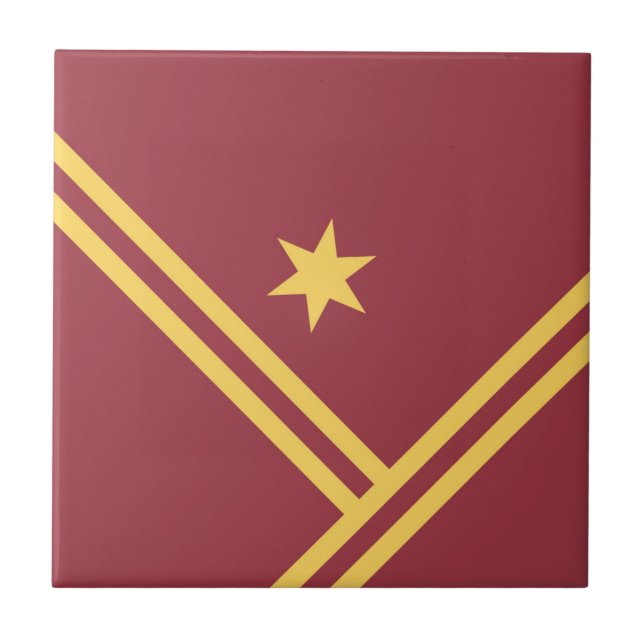 Maroon Dourado Diagonal Stripes Estrela - Gráfico  (Frente)