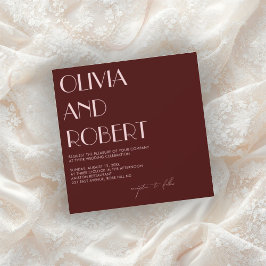 Maroon e convite estético rosa pálido