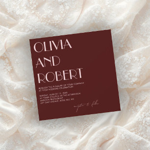 Maroon e convite estético rosa pálido
