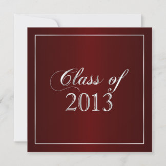Maroon Elegante e Classe Silver de Convite 2013