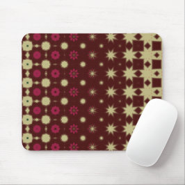 Maroon Floral mouse pad