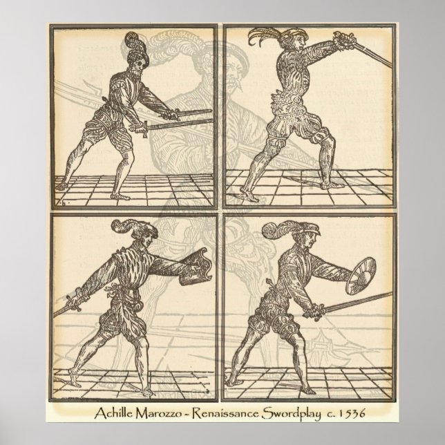 Marozzo Swordplay Poster (Frente)