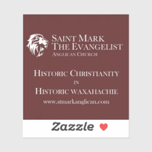 Marque o adesivo Evangélico Anglicano