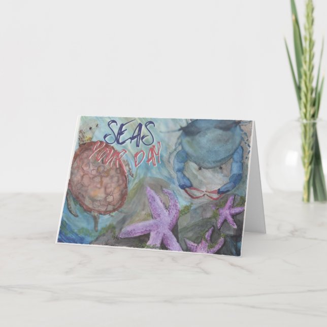 Marque Seu Dia Qualquer Ocasião cartão de paisagem (Frente)